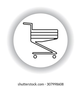 Shopping basket. icon. vector design