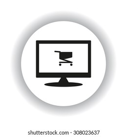 Shopping basket. icon. vector design