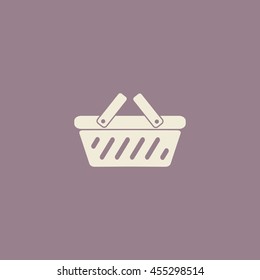 Shopping basket icon, vector design