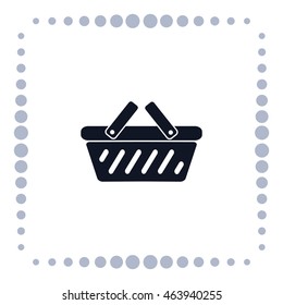 Shopping basket icon, vector design