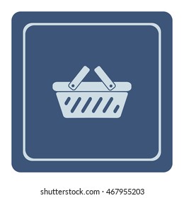 Shopping basket icon, vector design