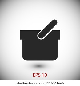Shopping basket icon, Vector EPS 10 illustration style
