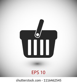 Shopping basket icon vector, Vector EPS 10 illustration style