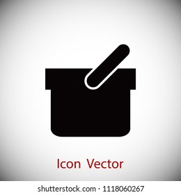 Shopping basket icon, Vector EPS 10 illustration style
