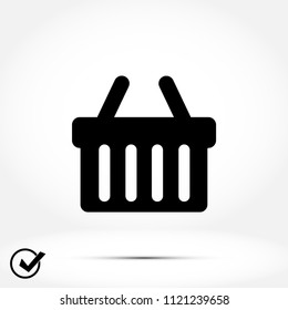 Shopping basket icon vector, Vector EPS 10 illustration style