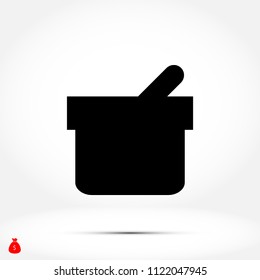 Shopping basket icon, Vector EPS 10 illustration style