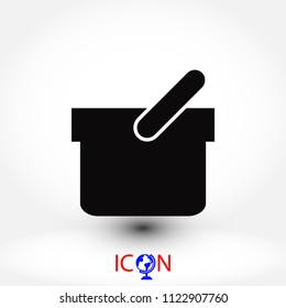 Shopping basket icon, Vector EPS 10 illustration style