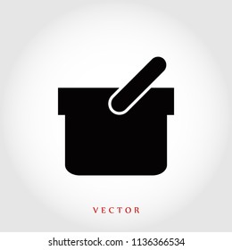 Shopping basket icon, Vector EPS 10 illustration style