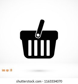 Shopping basket icon vector, Vector EPS 10 illustration style