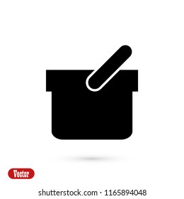 Shopping basket icon, Vector EPS 10 illustration style