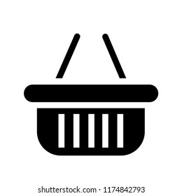 Shopping basket icon vector. EPS 10.