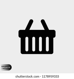 Shopping basket icon vector, Vector EPS 10 illustration style