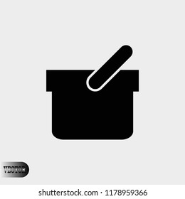 Shopping basket icon, Vector EPS 10 illustration style
