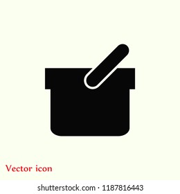 Shopping basket icon, Vector EPS 10 illustration style