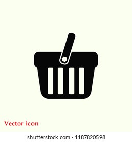 Shopping basket icon vector, Vector EPS 10 illustration style