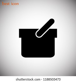 Shopping basket icon, Vector EPS 10 illustration style