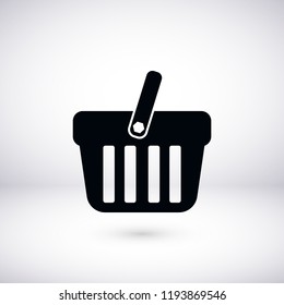 Shopping basket icon vector, Vector EPS 10 illustration style