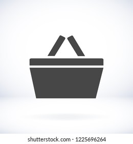 Shopping basket icon. Vector  Eps 10 