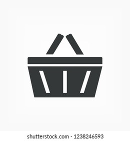 Shopping basket icon. Vector  Eps 10 