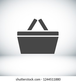 Shopping basket icon. Vector  Eps 10 
