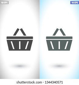 Shopping basket icon. Vector  Eps 10 