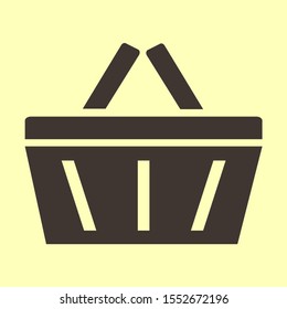 Shopping basket icon. Vector Eps 10 . Lorem Ipsum Flat Design