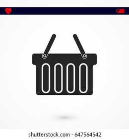 Shopping basket icon vector, Vector EPS 10 illustration style