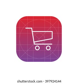 shopping basket icon. vector eps10 icon
