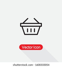 Shopping Basket Icon Vector Illustration Eps10