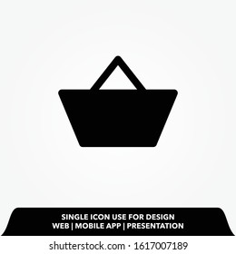 shopping basket icon vector illustration
