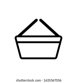 Shopping basket icon. Vector illustration.