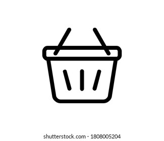 Shopping Basket Icon Vector And Illustration
