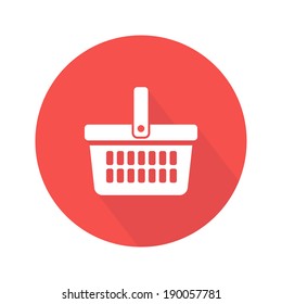 Shopping Basket Icon. Vector Illustration