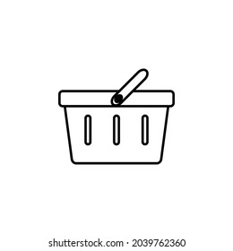 shopping basket icon, shopping vector, basket illustration