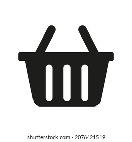 Shopping basket icon - vector illustration
