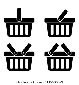 Icono de la cesta de compras - ilustración vectorial