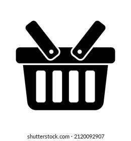 Shopping basket icon - vector illustration