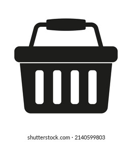 Shopping basket icon - vector illustration