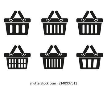 Shopping basket icon - vector illustration
