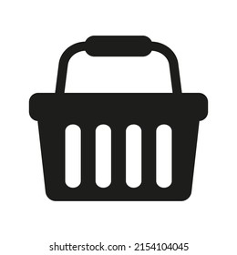 Shopping basket icon - vector illustration