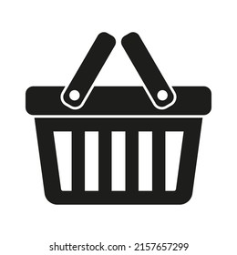 Shopping basket icon - vector illustration