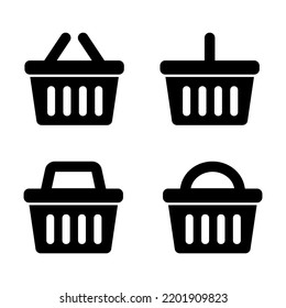 Icono de la cesta de compras - ilustración vectorial