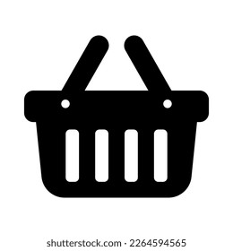 Warenkorb-Symbol - Vektorgrafik. Warenkorb, Beutel, Online-Kauf, Vektorgrafik-Design im Einzelhandel auf weißem Hintergrund.
