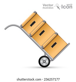 Shopping basket icon. Vector illustration