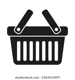 Icono de la cesta de compras - ilustración vectorial