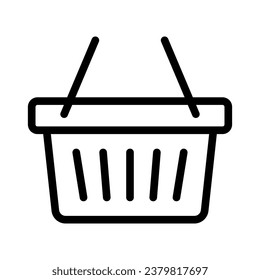 Shopping basket icon, vector illustration..