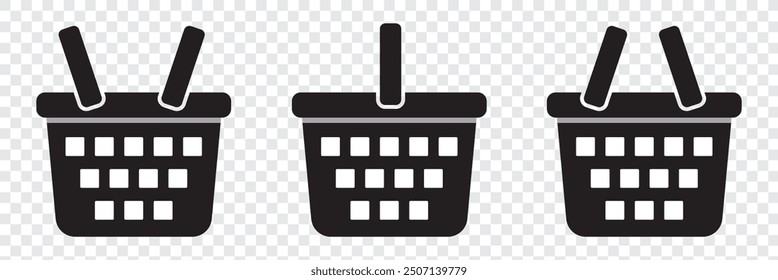 Shopping basket icon - vector illustration