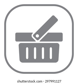 Shopping basket icon - vector illustration