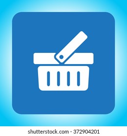 Shopping basket icon - vector illustration