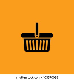 Shopping basket icon - vector illustration